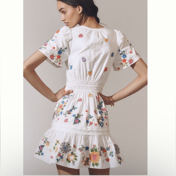 Nwt the Somerset embroidered mini dress - Picture 6 of 8